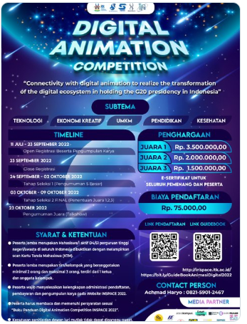Lomba Animasi Digital Nasional 2022 di ITK