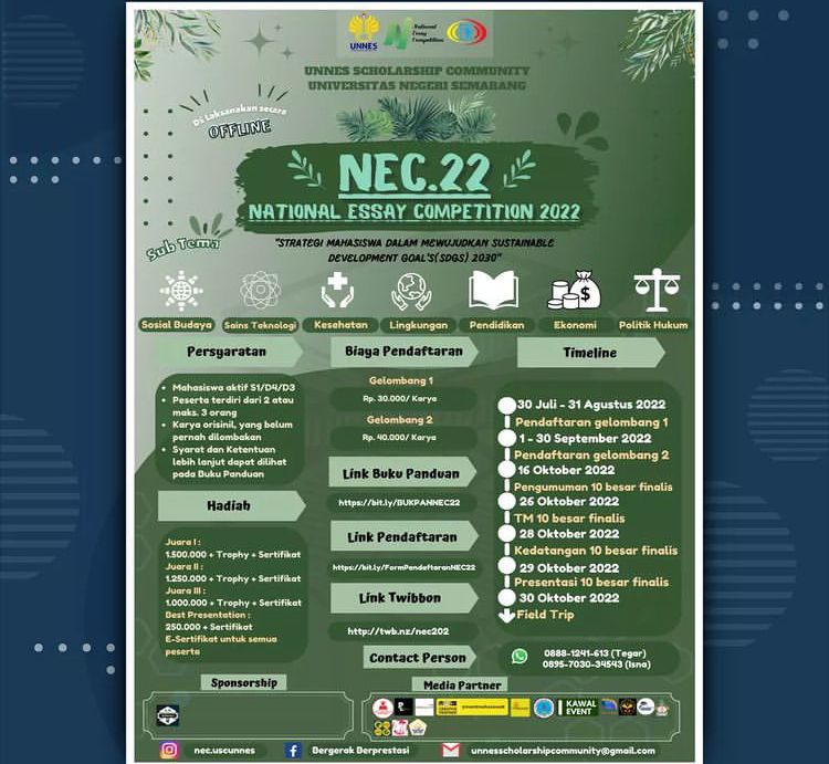 NEC.2022 NATIONAL ESSAY COMPETITION 2022
