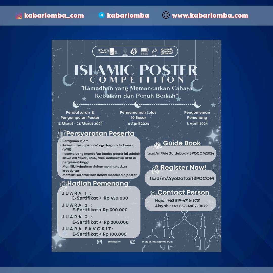 Islamic Poster Competition ISPOCOM 2024